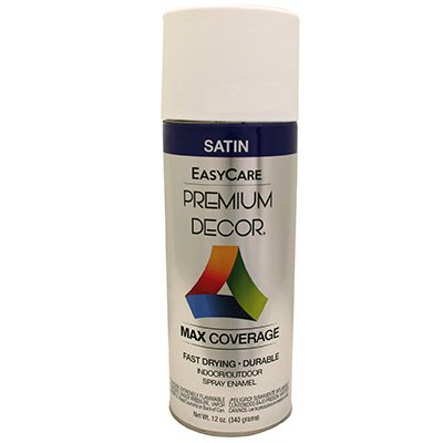 White Satin Spray Paint, 12-oz. - Quantity 6 E3049