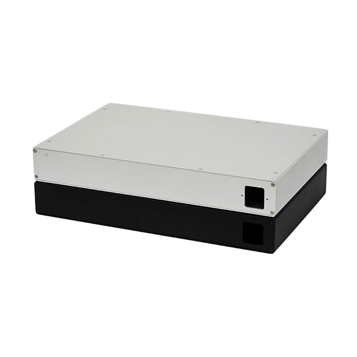 All Aluminum Amplifier Case Headphone Amp Audio Preamplifier Chassis Box Black Blank O72882