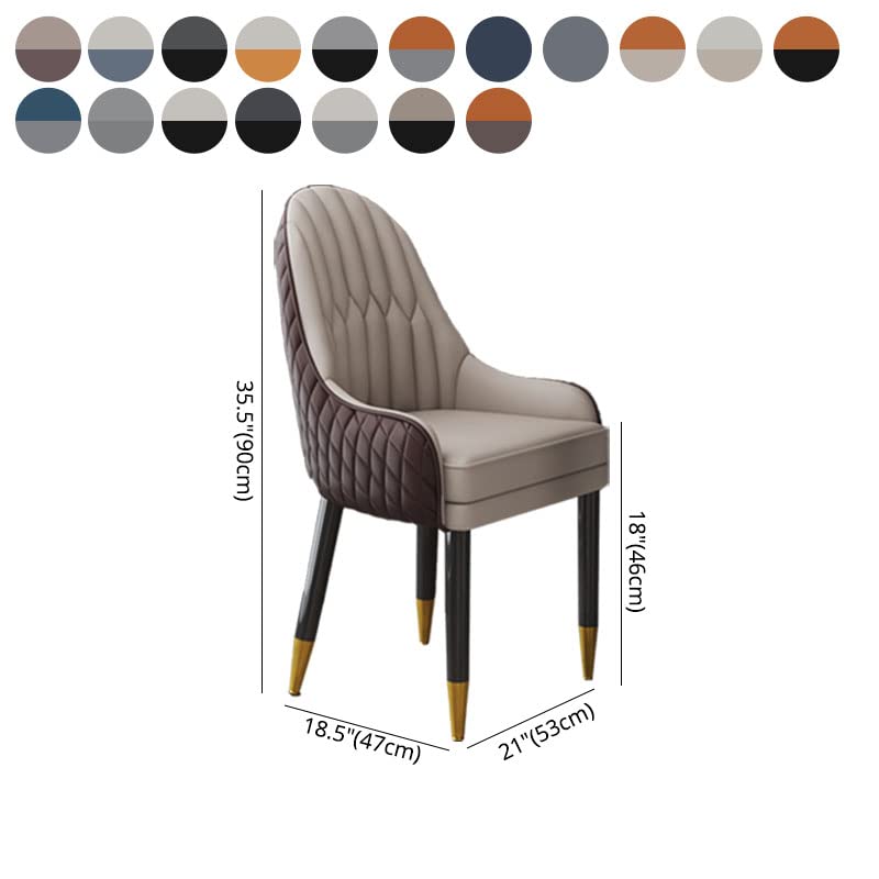 Orange-Black Upholstered Dining Chair M54190