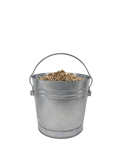 10-Gallon Galvanized Steel Trash Can with Locking Lid Y5712