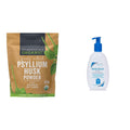 24 oz Organic Psyllium Husk Powder & 8 fl oz Gentle Facial Cleanser Bundle U3356
