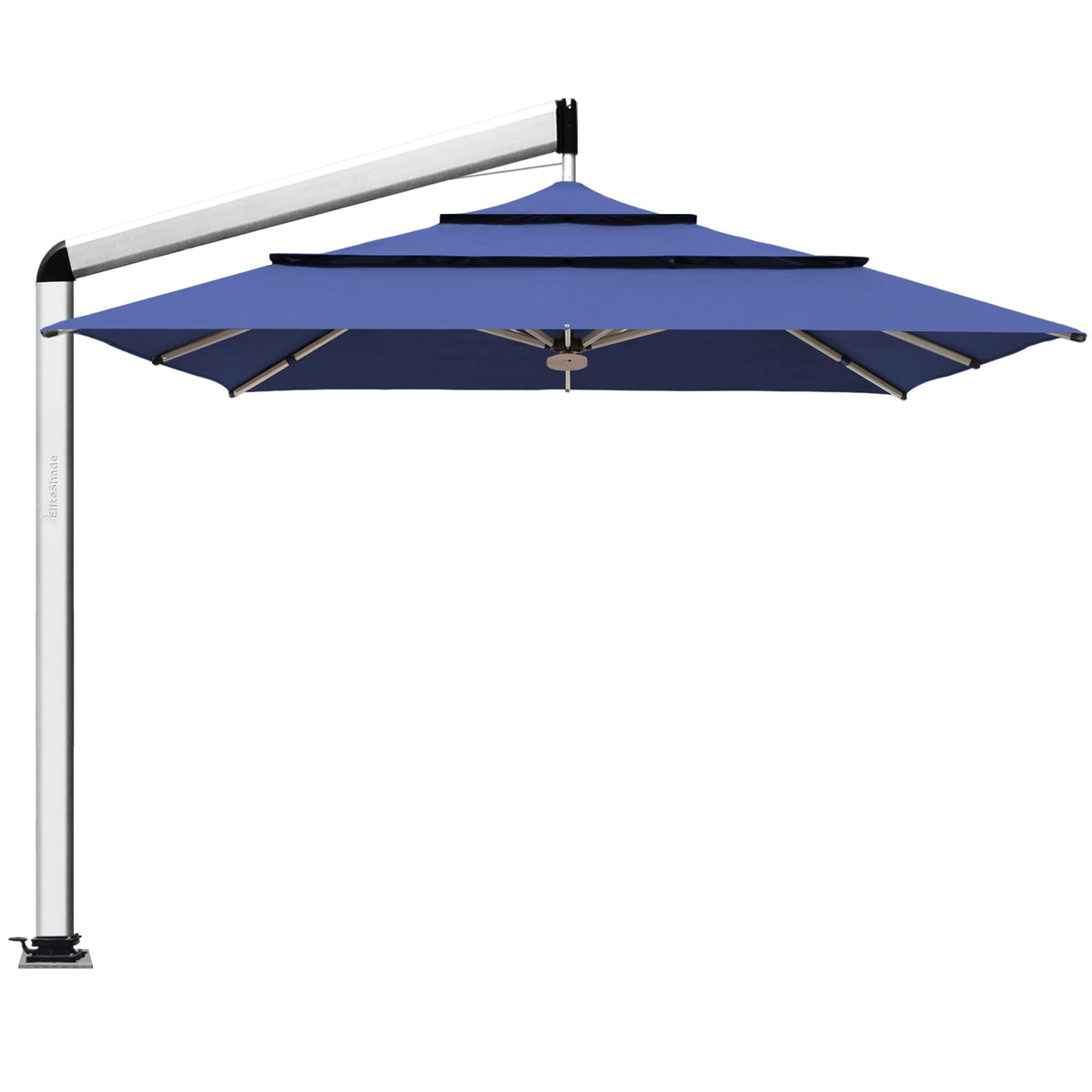 10x10FT Aluminum Cantilever Patio Umbrella with Light I30769