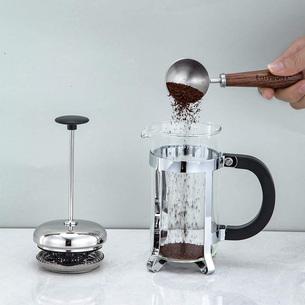 34 oz French Press Coffee Tea Maker with 10g Measuring Spoon C53135