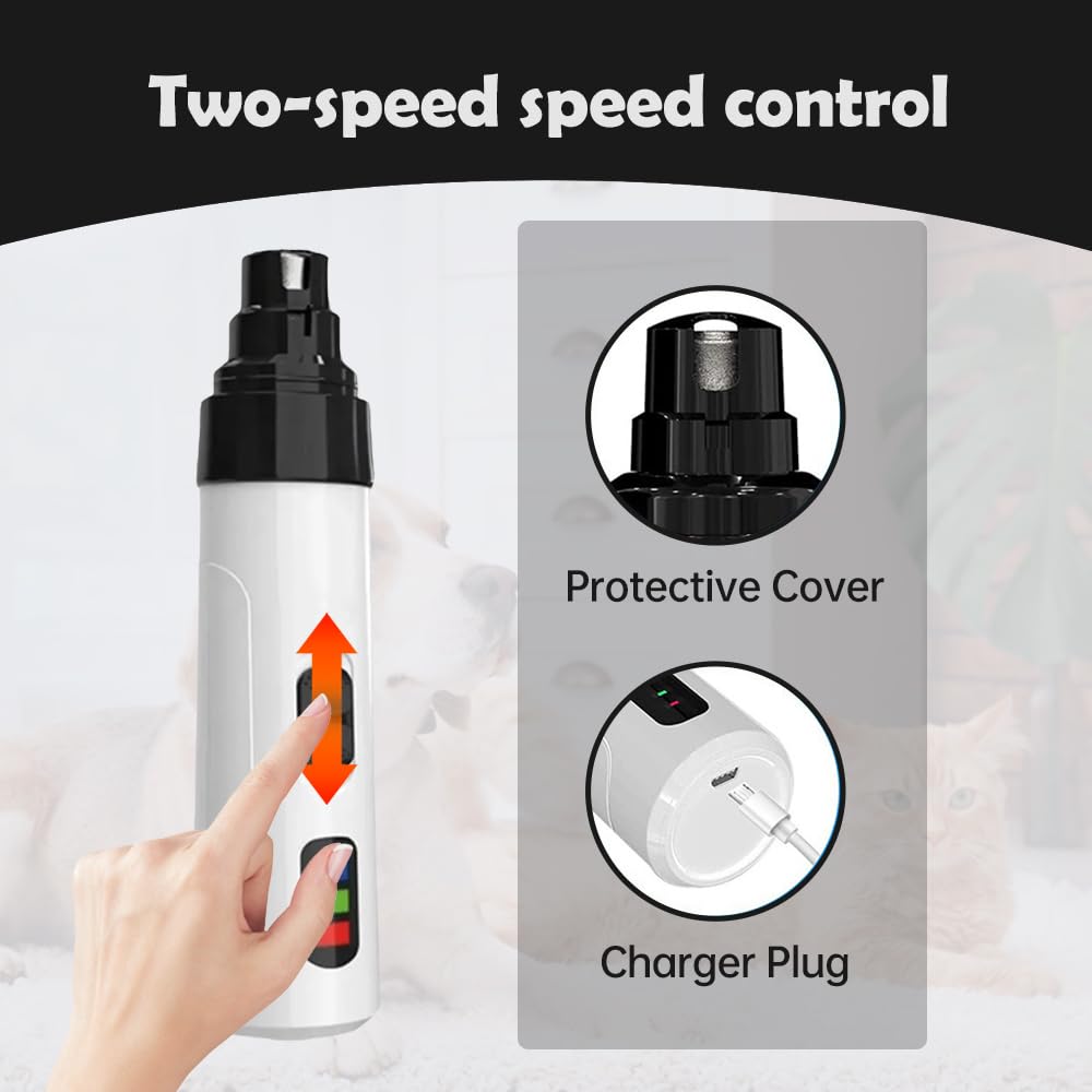 Silent Rechargeable Electric Dog Nail Grinder E126