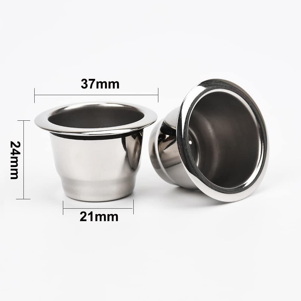 Reusable Stainless Steel Espresso Capsules 6 Cups 200 Lids Q1776
