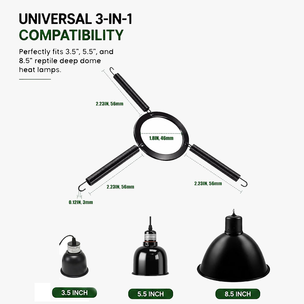 Black Lamp Fixture Mounting Spring Clips H525848