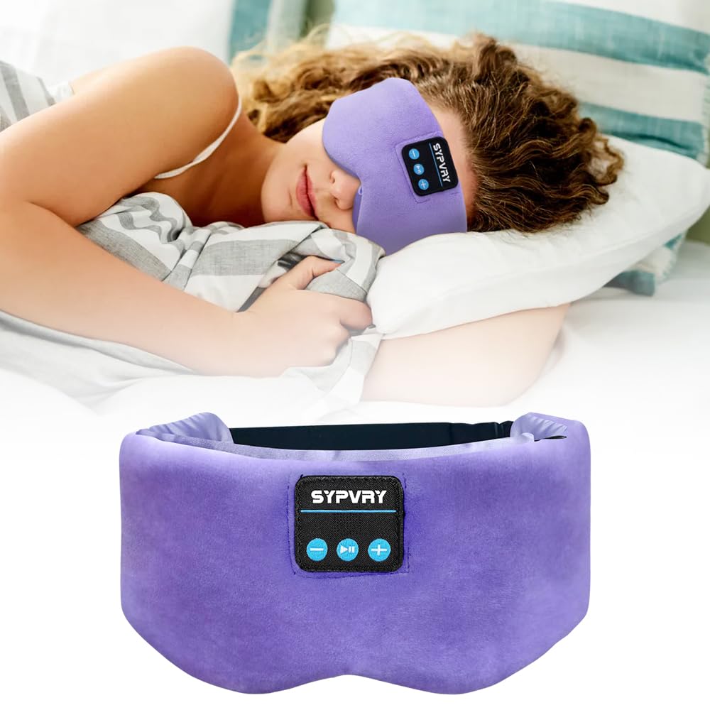 Bluetooth Sleep Mask Wireless Headphones Purple K385811