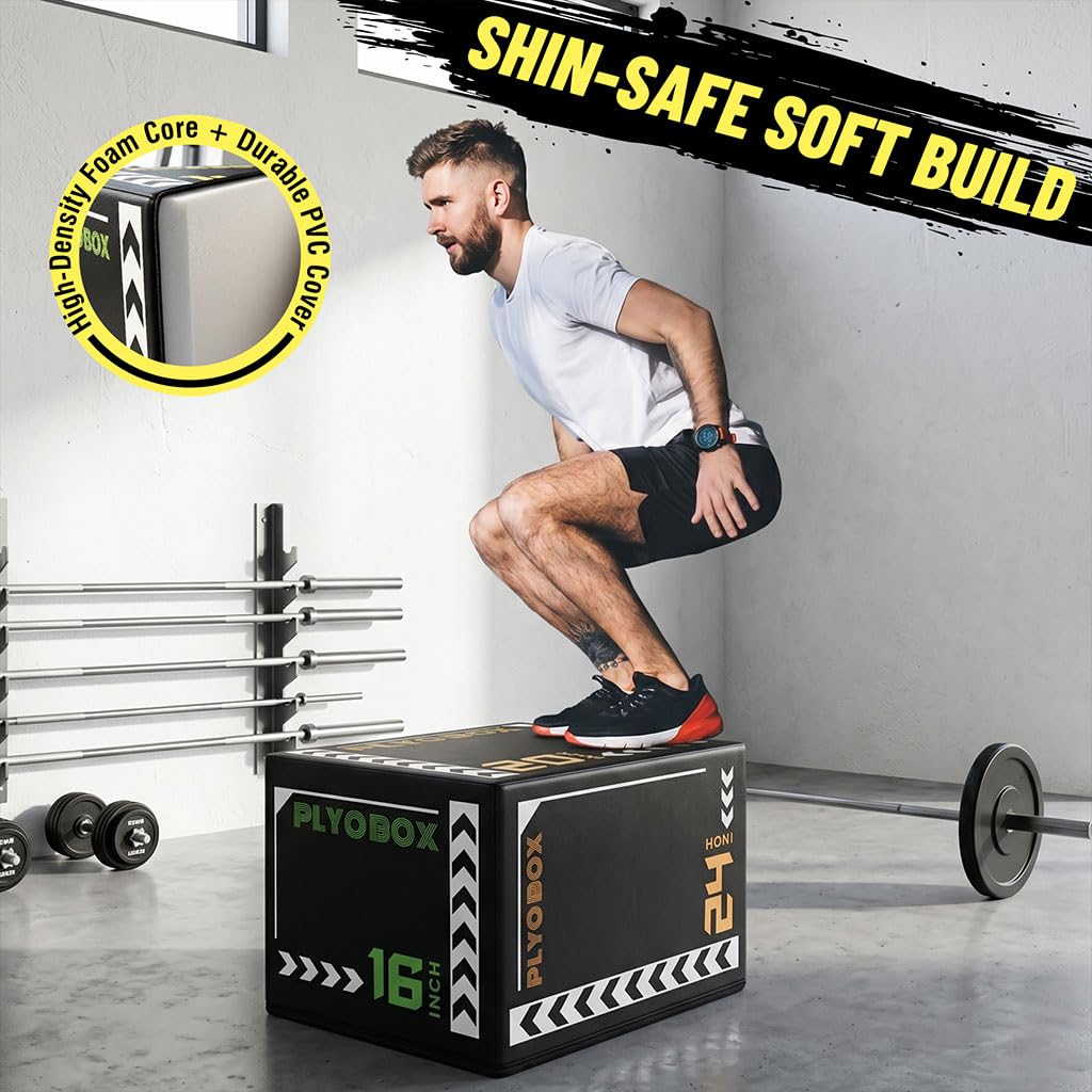 3-in-1 Foam Plyo Box with Non-Slip Cover D142680