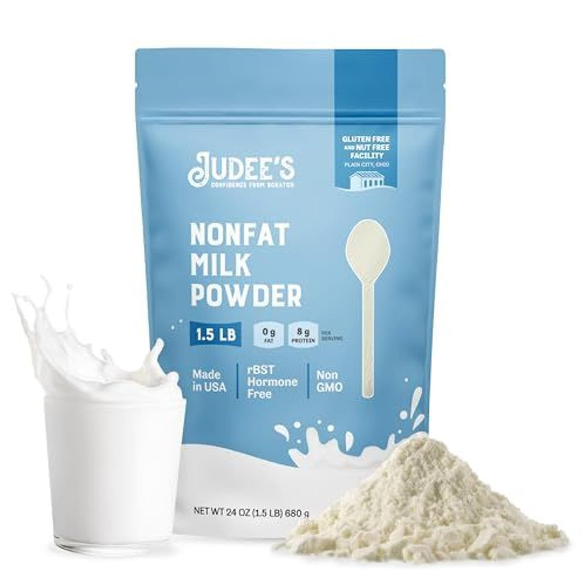 Gluten Free Non Fat Dry Powdered Milk 1.5 lb I50218
