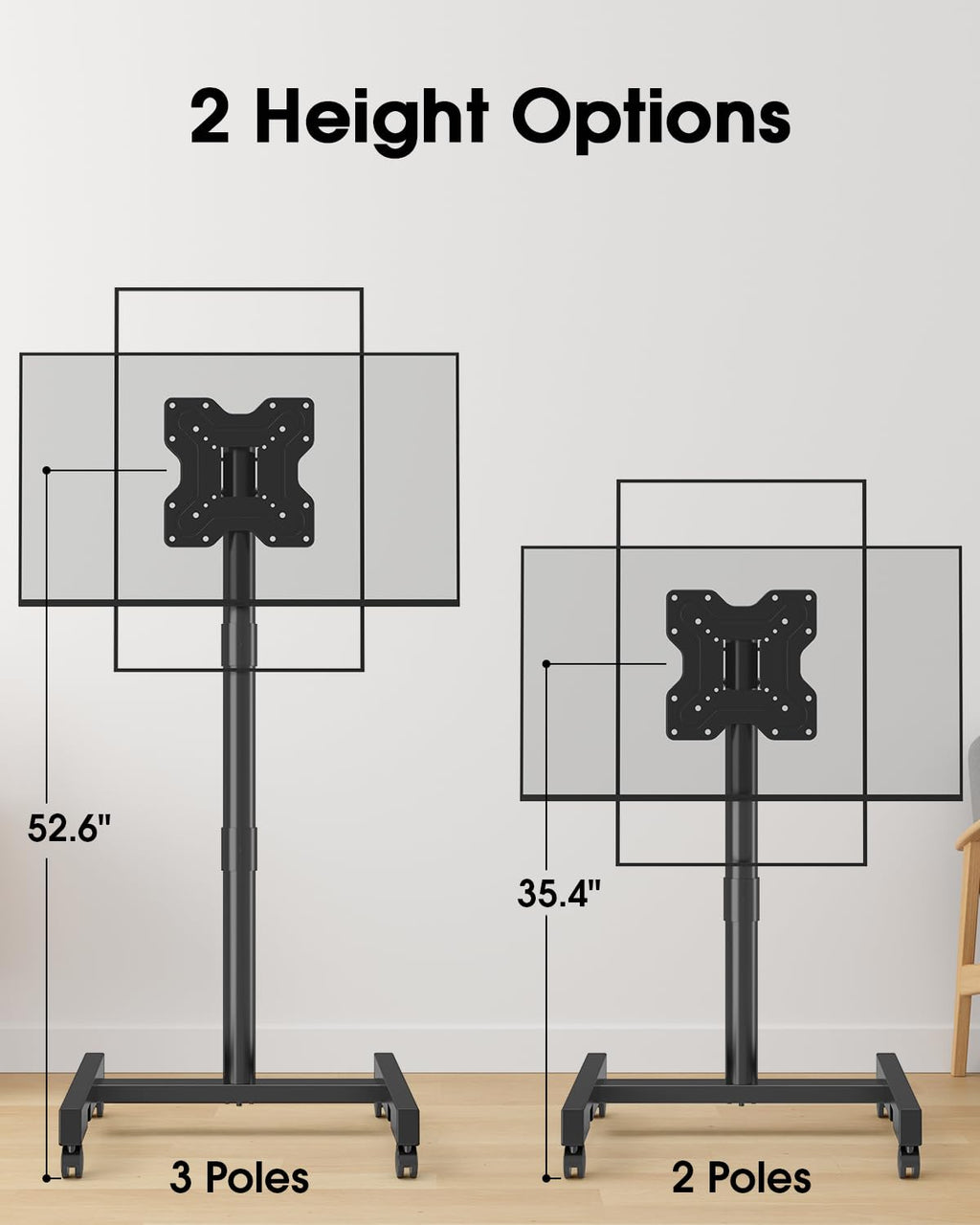 Rolling TV Stand for 13-50 Inch TVs O3279