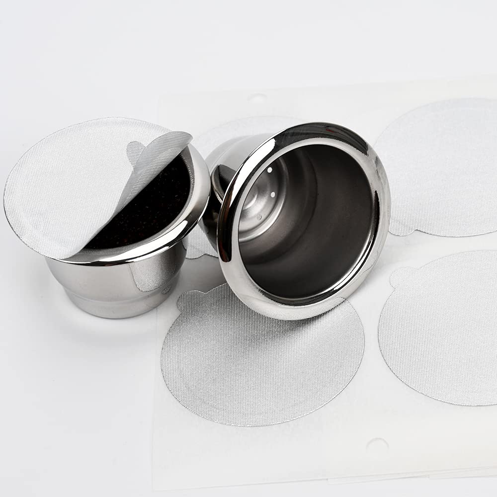 Reusable Stainless Steel Espresso Capsules 6 Cups 200 Lids Q1776
