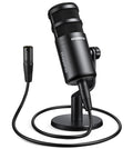 XLR Podcast Microphone, Cardioid Dynamic Metal Desk Mic C27452