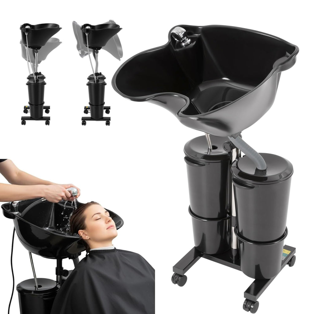 Portable Height Adjustable Shampoo Bowl with Electric Pump S851