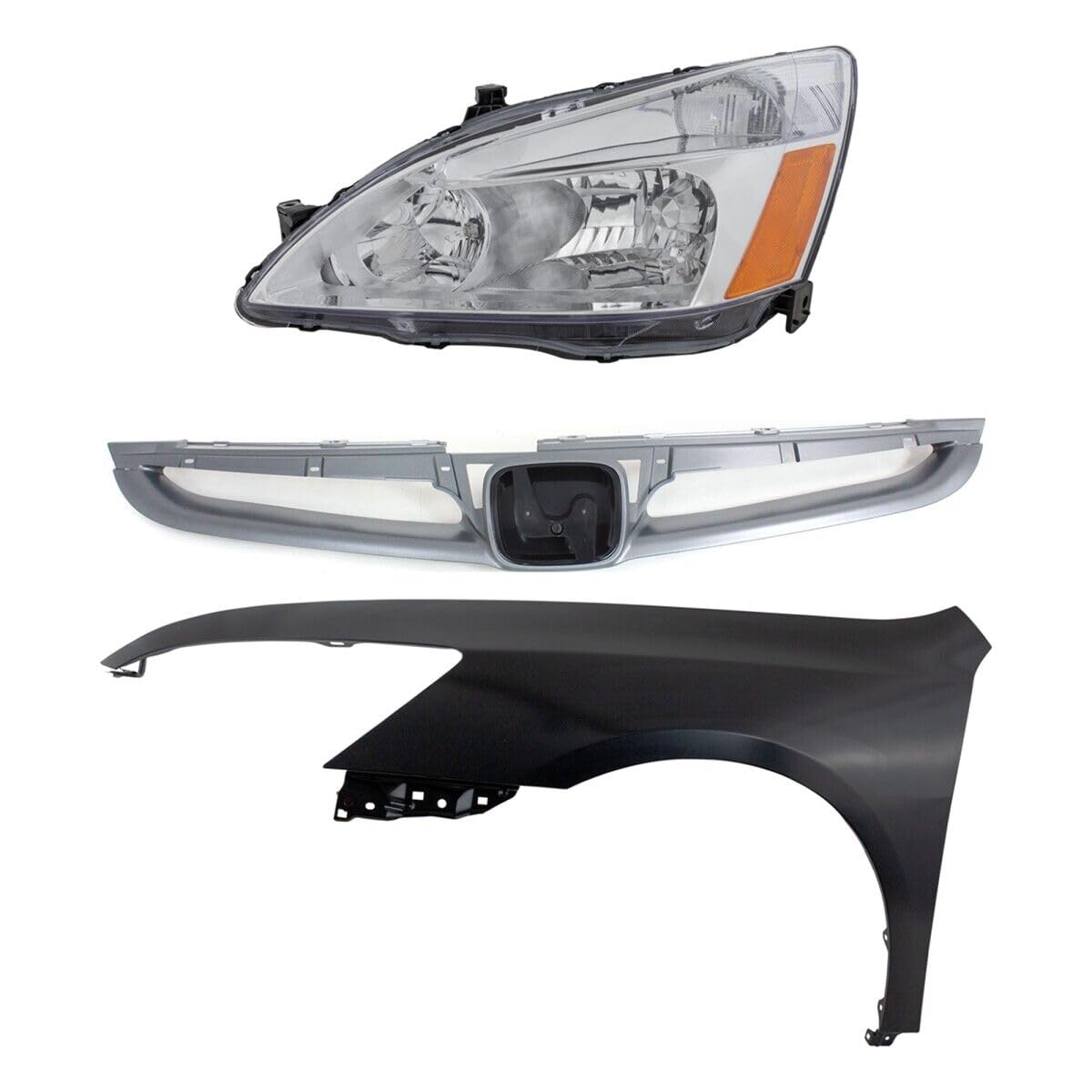 Replacement Headlight Lamp Set Left Hand Side Sedan V654