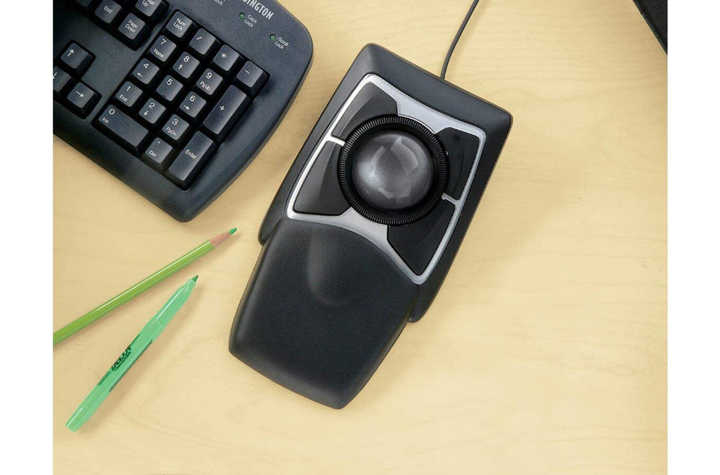 Black Silver Trackball Mouse Y90537