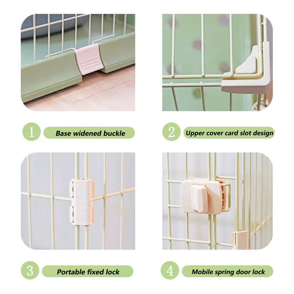3/4-Tier Cat Cage Playpen with Hammock N9861