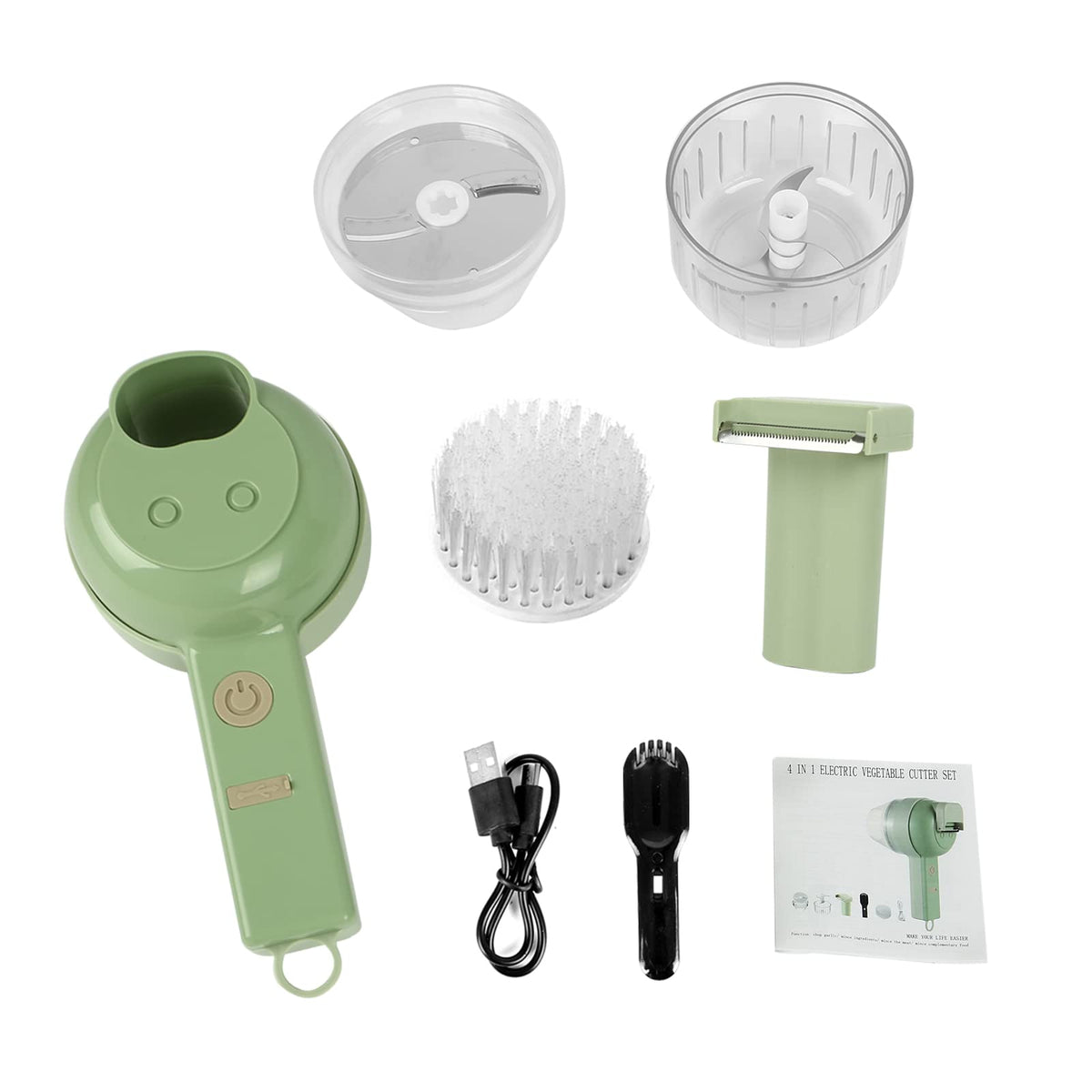 4 in 1 Handheld Electric Vegetable Cutter Set N436