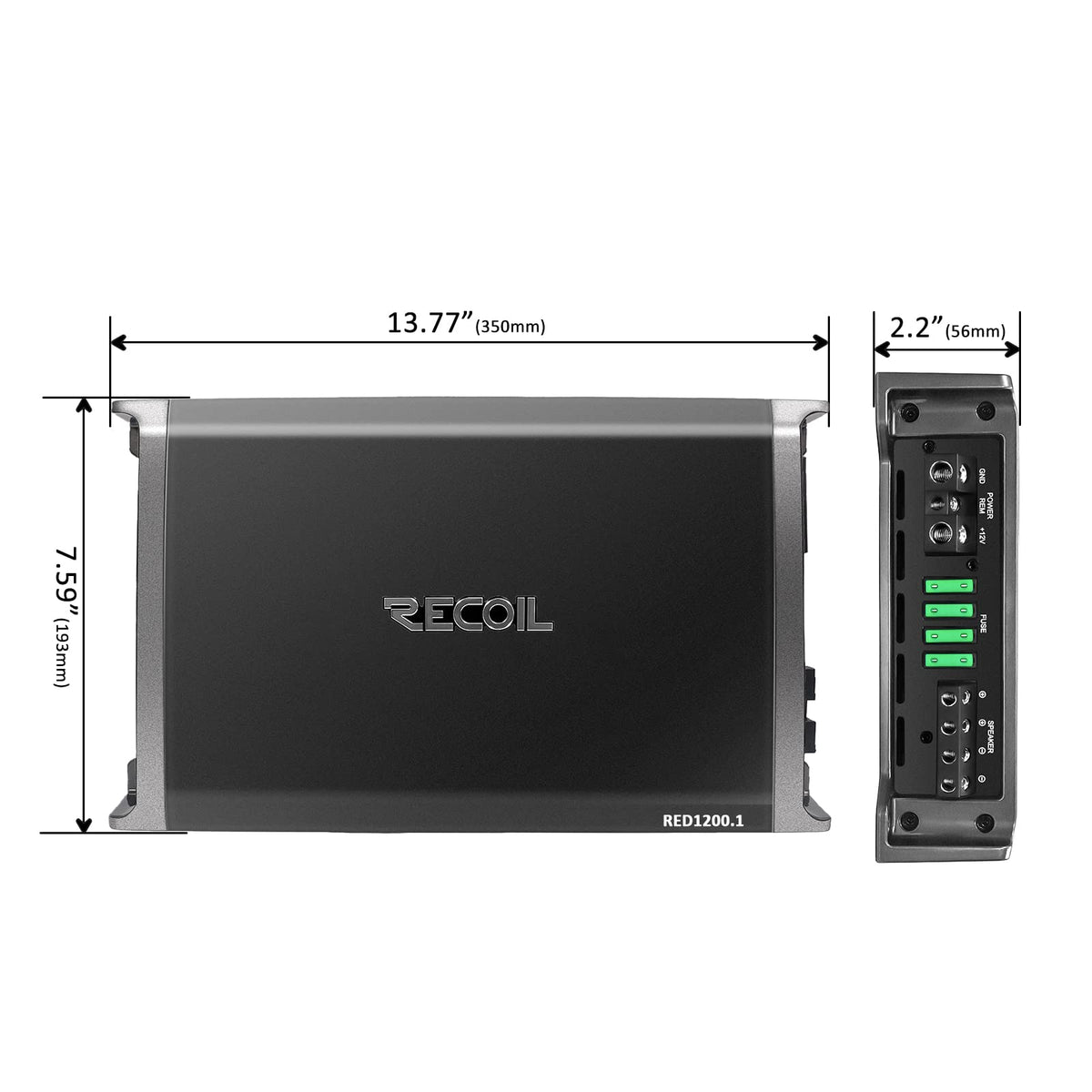 2500W Class D Car Audio Mono Block Subwoofer Amplifier G5208