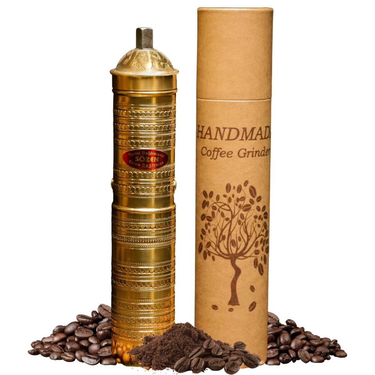 Manual Coffee Grinder Adjustable Hand Crank Burr Mill W4029