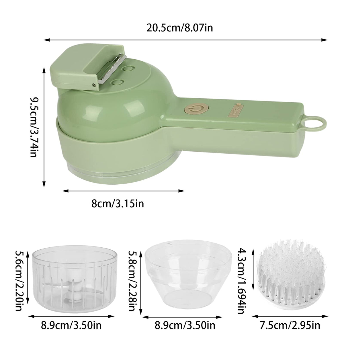 4 in 1 Handheld Electric Vegetable Cutter Set N436