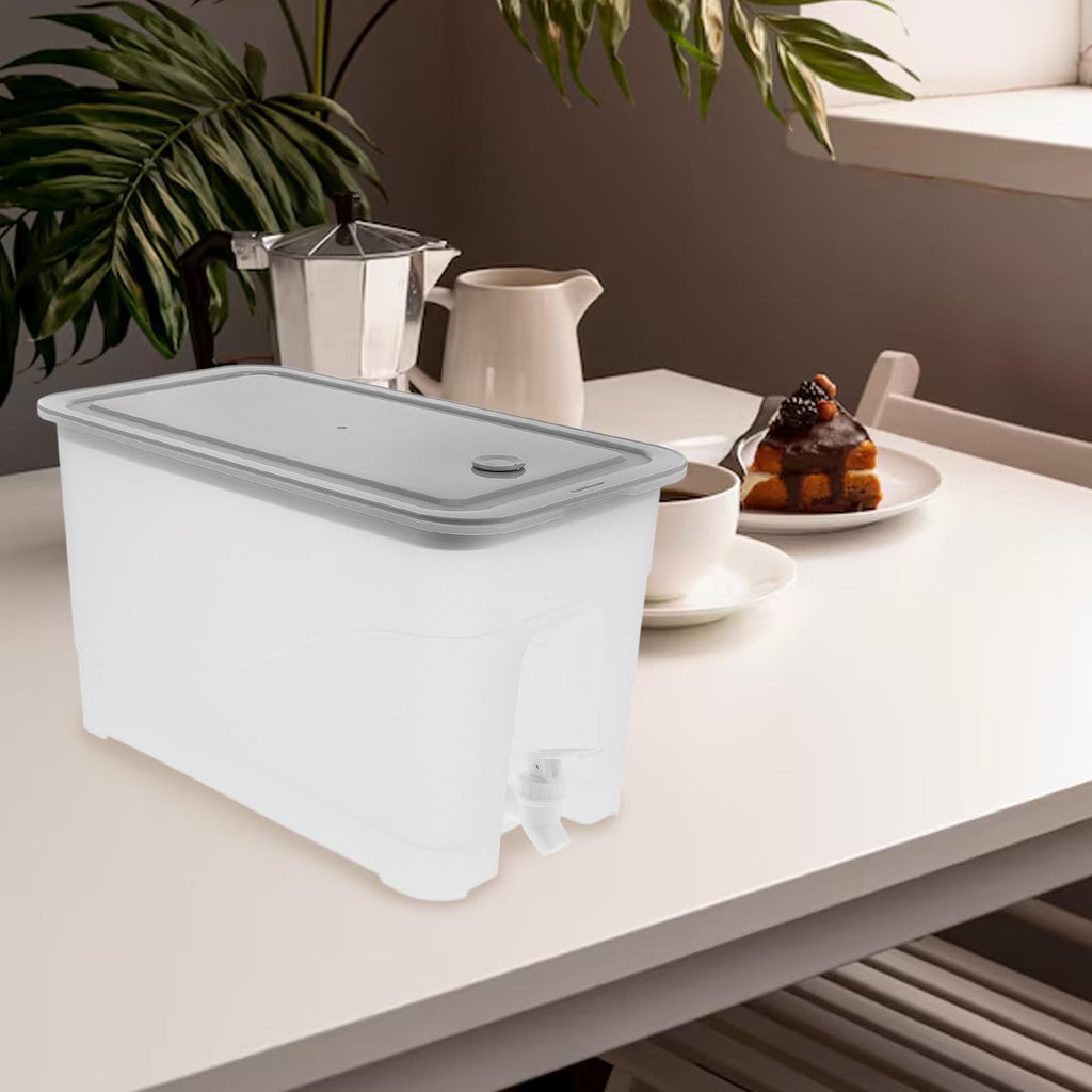 4L Cold Water Jug with Faucet Gray Plastic H15400