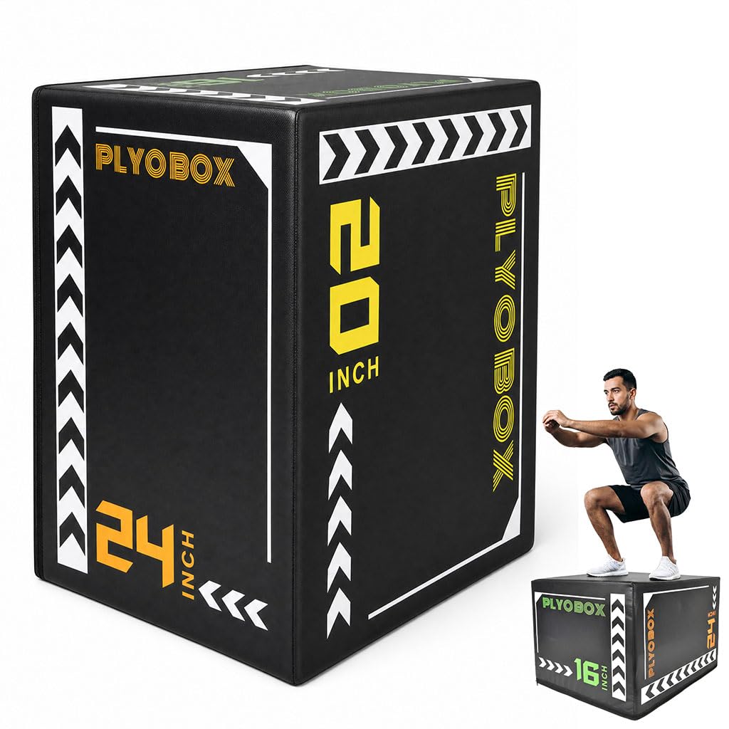 3-in-1 Foam Plyo Box with Non-Slip Cover D142680