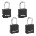 Heavy-Duty Keyed Outdoor Padlock 4-Pack V901