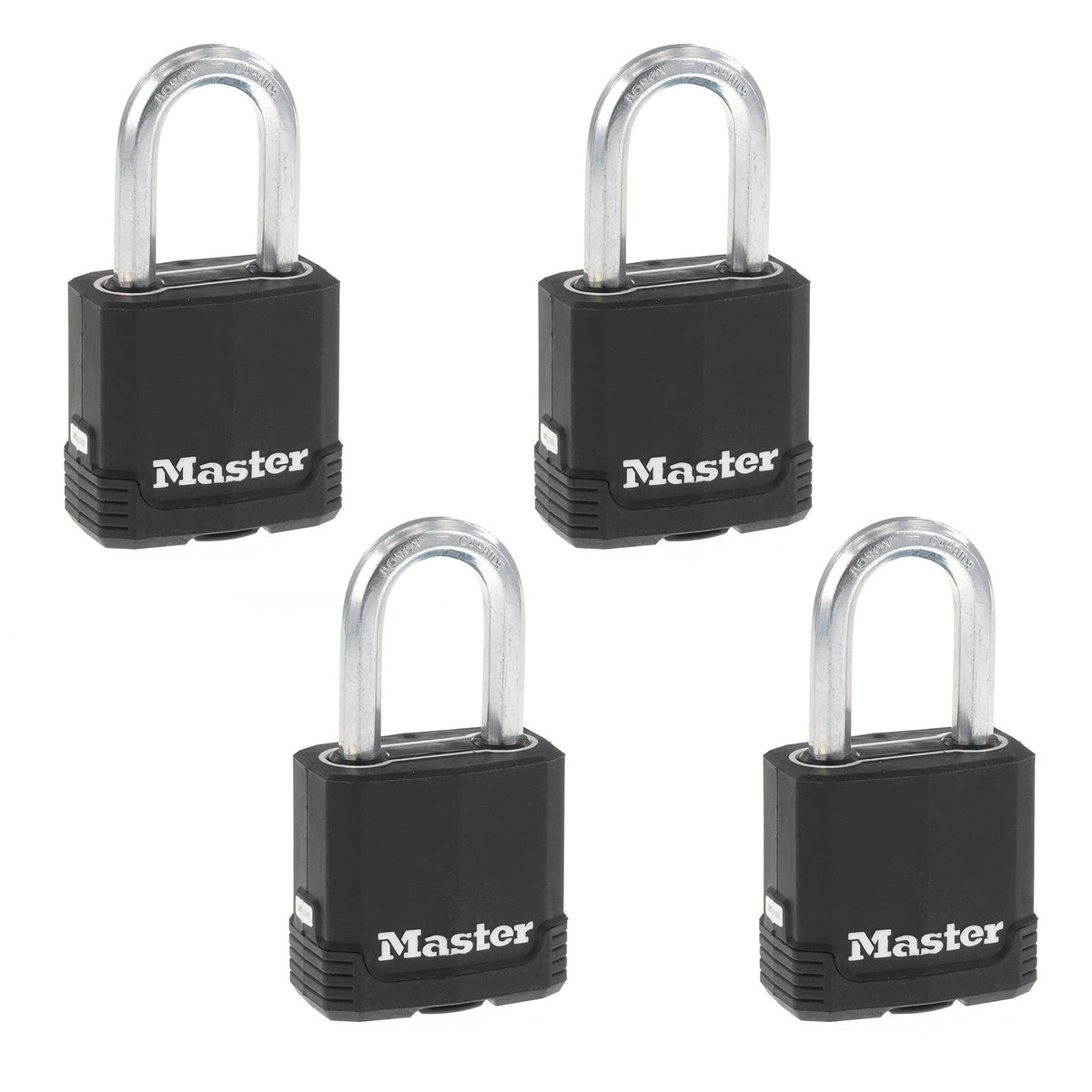 Heavy-Duty Keyed Outdoor Padlock 4-Pack V901
