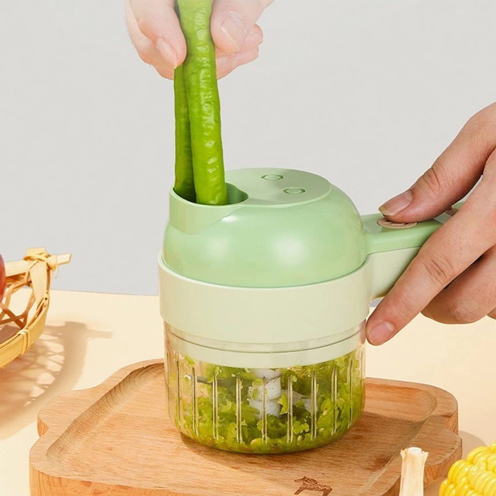 4 in 1 Handheld Electric Vegetable Cutter Set N436