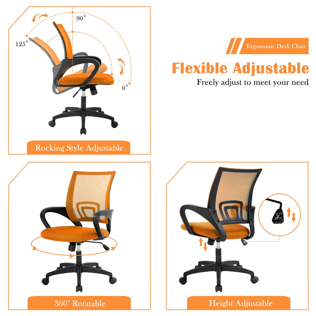 Adjustable Mesh Office Chair with Lumbar Support P12110