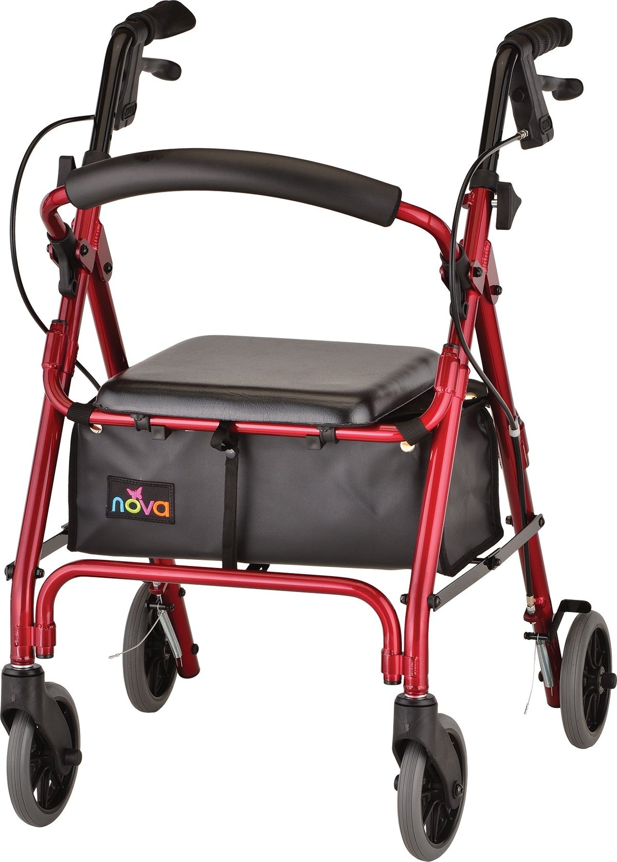 Lightweight Folding Narrow Rollator Walker with Seat G36713