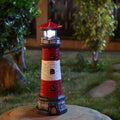 Solar Outdoor Lighthouse Garden Statue J472