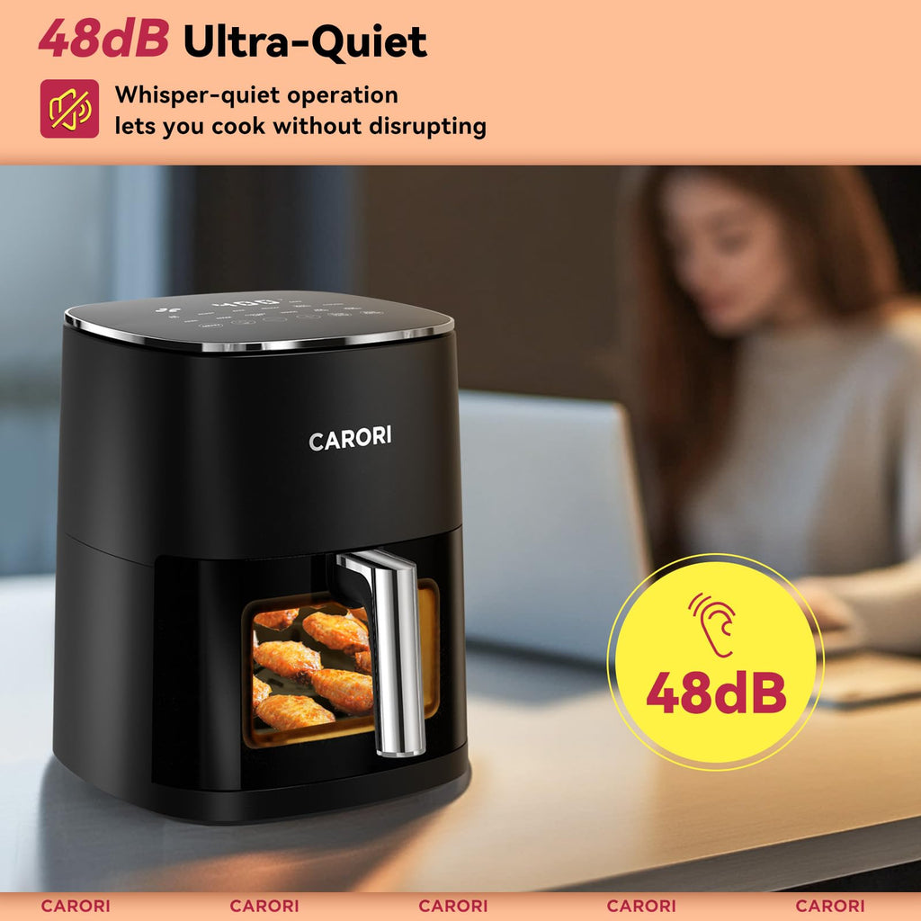 6Qt Air Fryer with Viewing Window, 12 Preset, Nonstick Dishwasher Safe Basket S211
