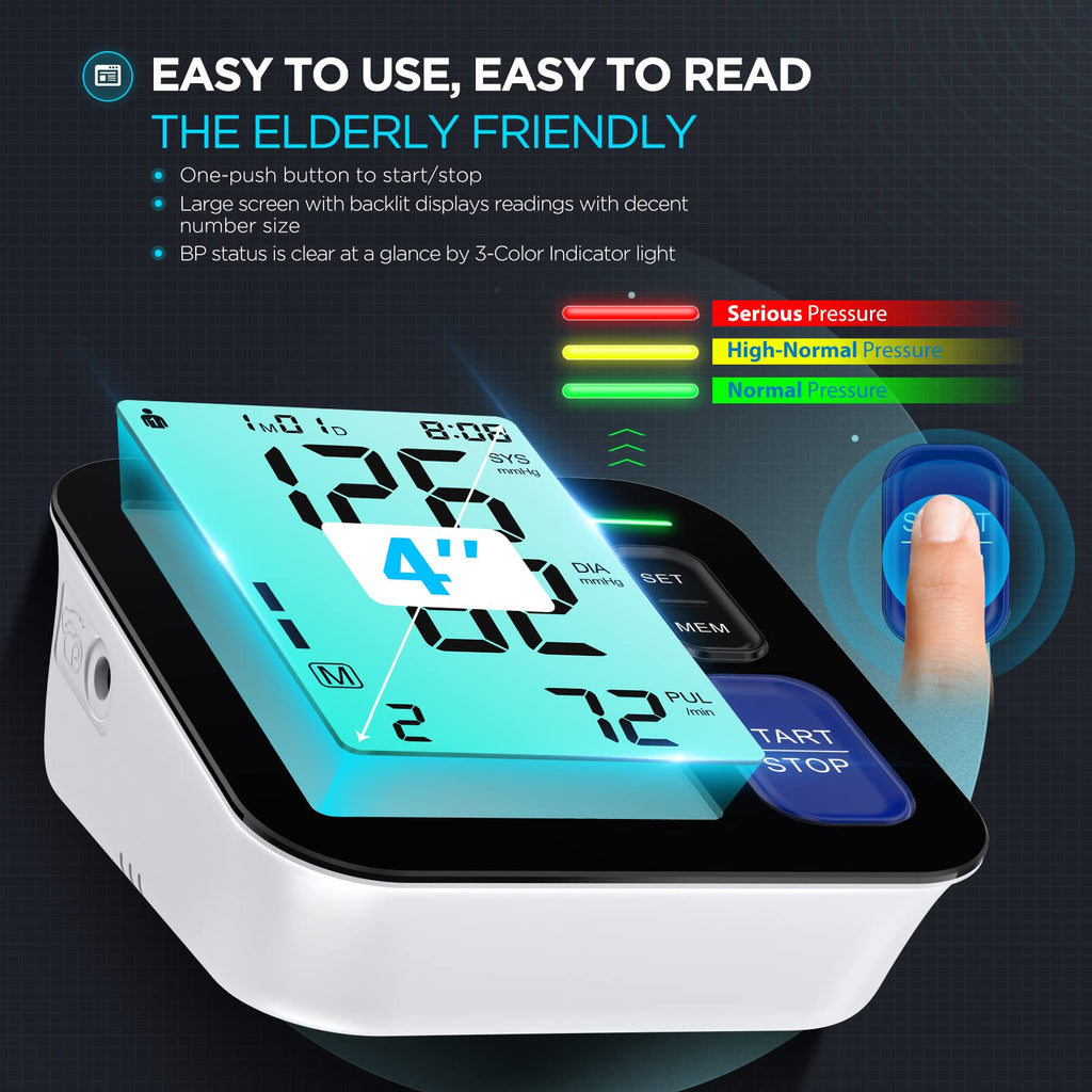 Upper Arm Blood Pressure Machine with 3 Size Cuffs H330