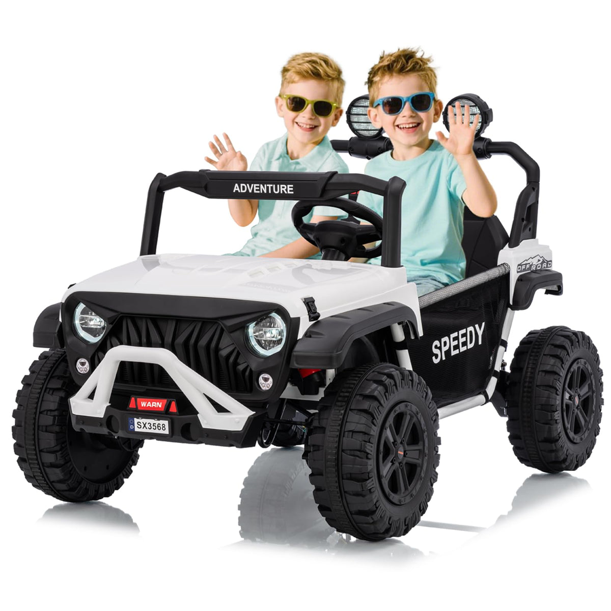 24V 4WD Electric Car 2 Seater UTV with Remote Control Y688