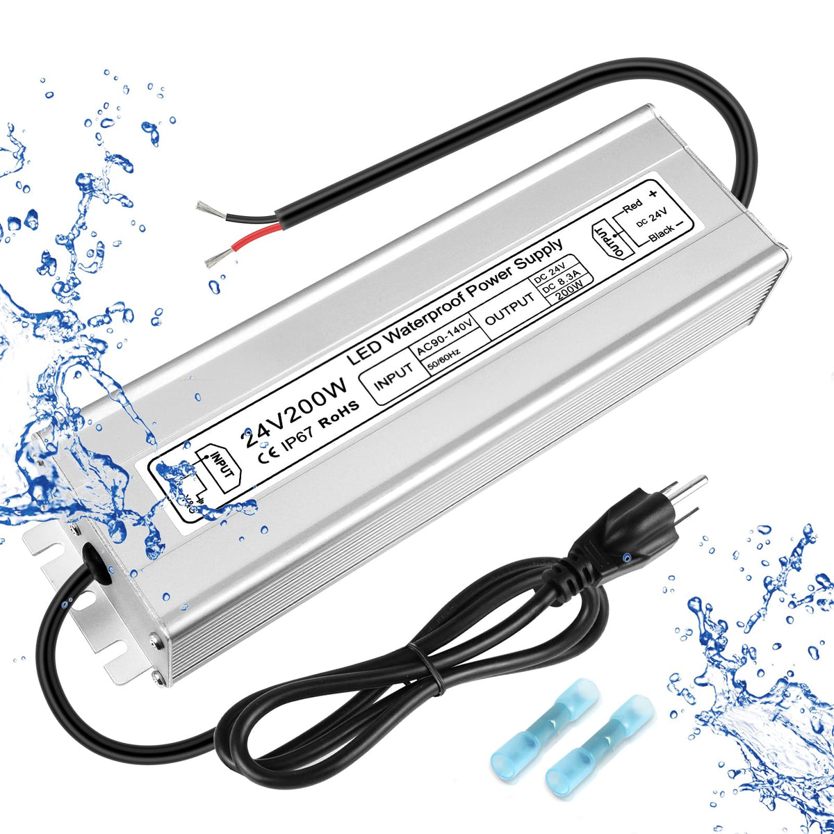 200W 24V IP67 Waterproof LED Driver U375804