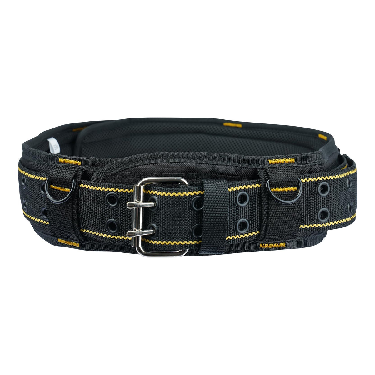 2-Inch Padded Tool Belt with 4 D-Rings Heavy Duty Double Metal Roller Buckle N6616