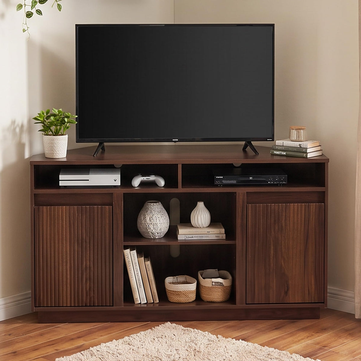 47" Corner TV Stand up to 55 Inch V9266