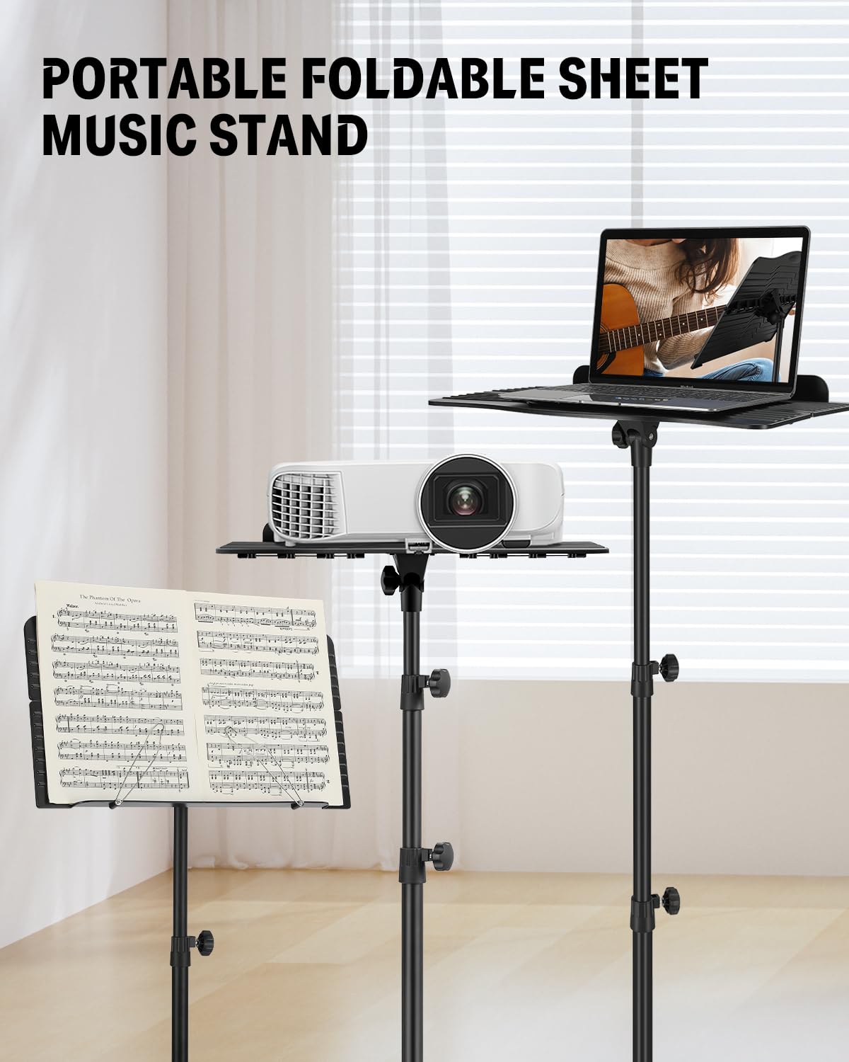 Sheet Music Stand with Light & Carrying Bag Y26253