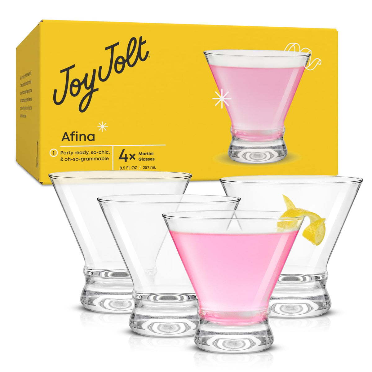 Stemless Martini Glasses Set of 4 G322065