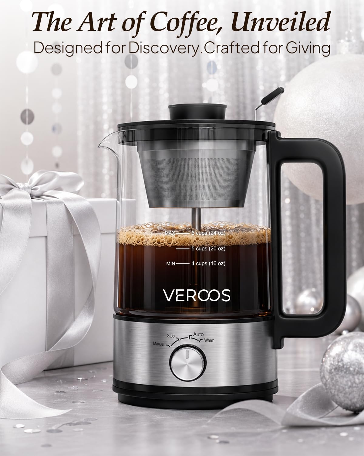 Electric 6-Cup Glass Percolator Coffee Pot K906360
