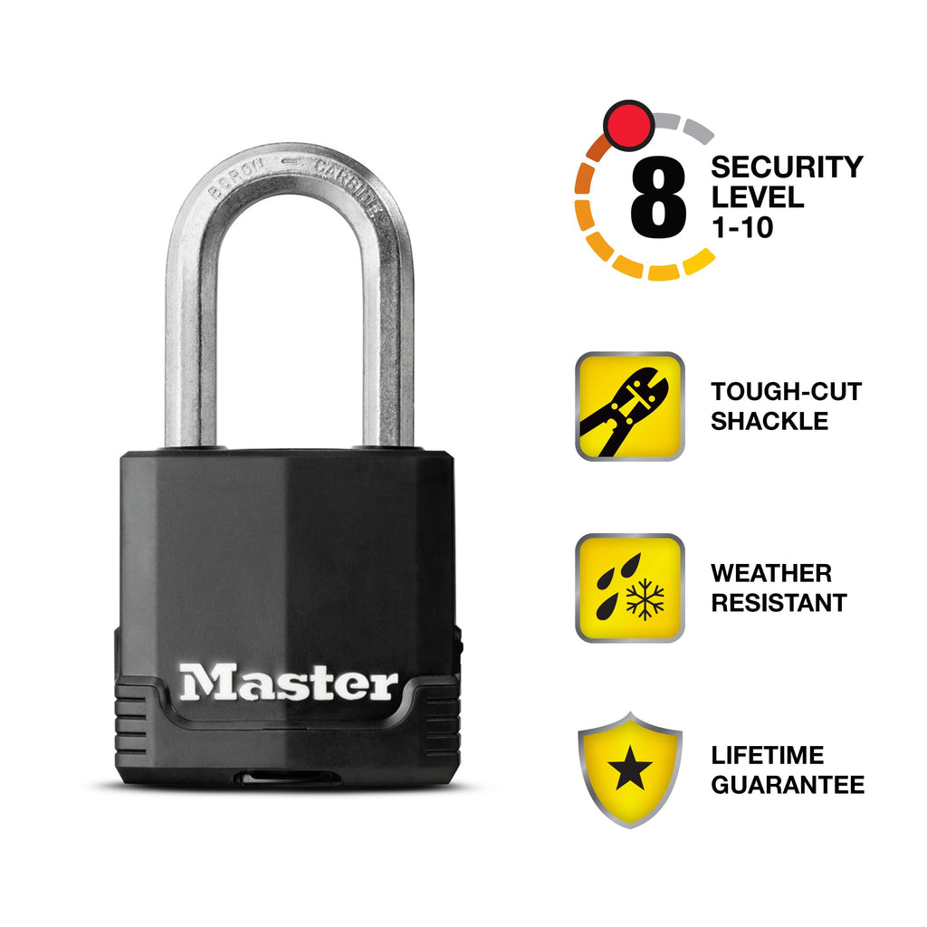 Heavy-Duty Keyed Outdoor Padlock 4-Pack V901