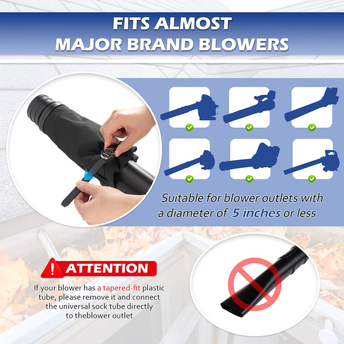 Universal Gutter Cleaning Tools for Leaf Blowers Y394