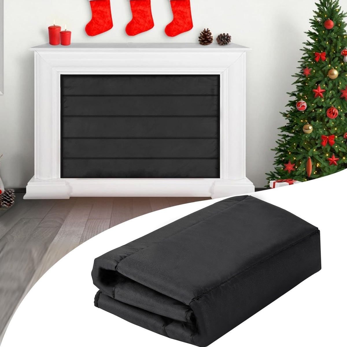 Magnetic Fireplace Cover 39"x32" Draft Stopper W889