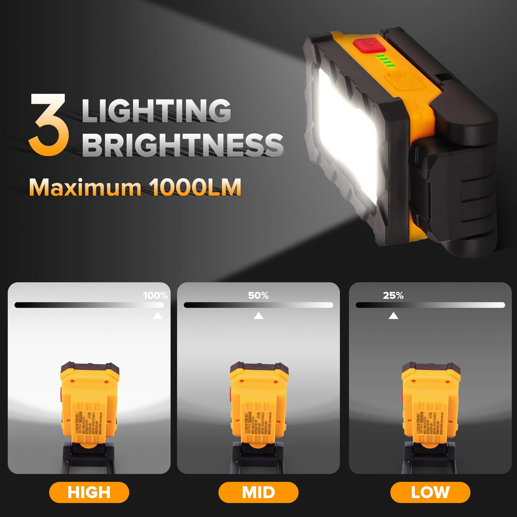 1000 Lumens LED Rechargeable Magnetic Work Light G875247
