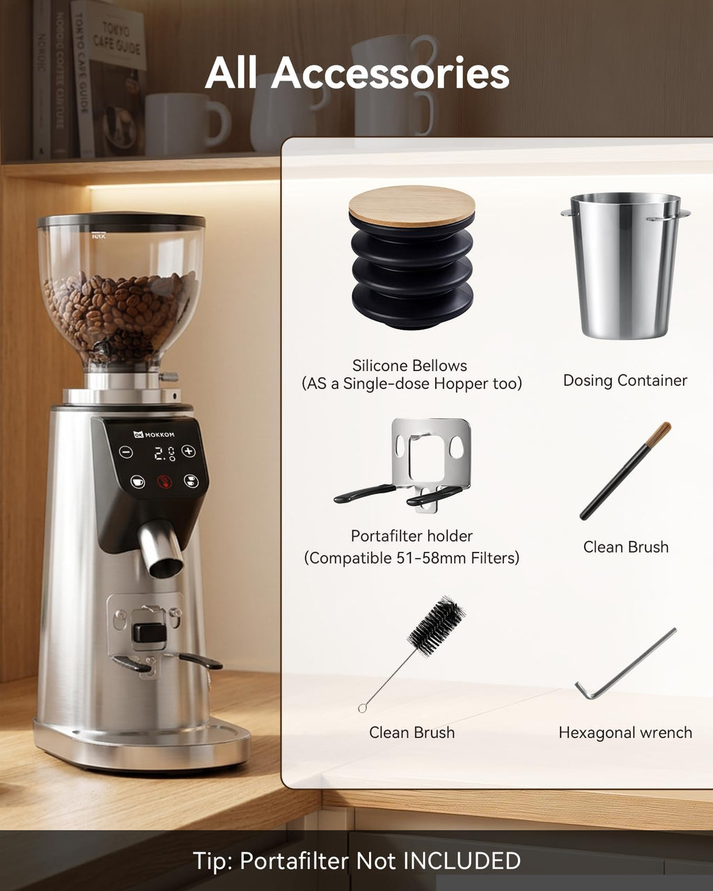 64mm Flat Burr Coffee Grinder X961