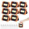 8 Pack Rechargeable LED Work Light 500LM Magnetic Base E65957