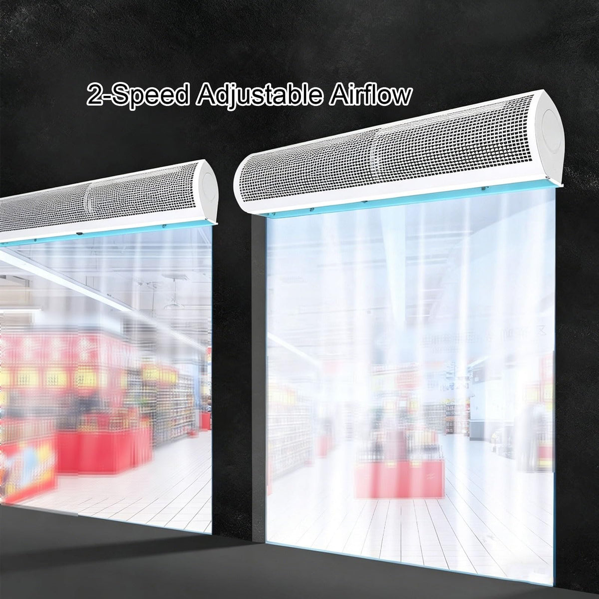 Wall Mounted 2 Speed Air Curtains U37906