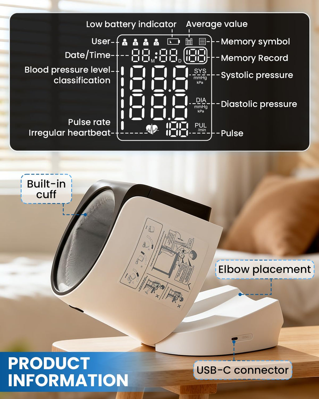 Blood Pressure Monitor Upper Arm F9999