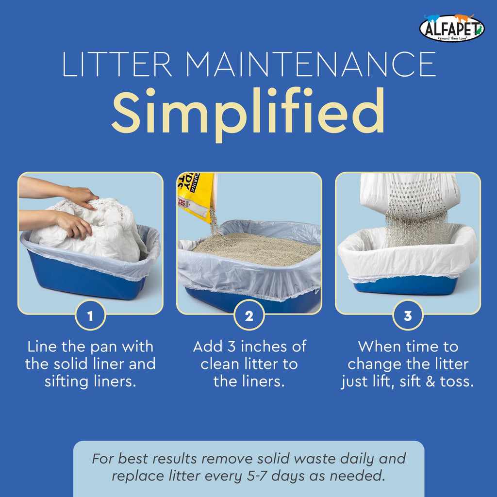 Jumbo 15 Count Pack of 5 Cat Litter Box Liners S118